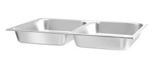 Gastronádoba GN 1/1, delená, HENDI, 7,5L, 530x325x(H)65mm