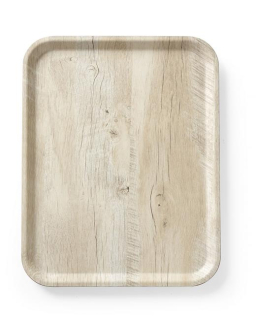 Servírovací podnos s laminátom z melamínu, so vzorom dreva, AmerBox, Svetlá dubová, 330x430mm