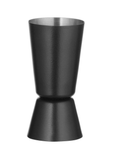 Barmanská mierka - jigger 25/35 ml, BarUp, Čierna, ⌀40x(H)75mm