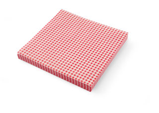 Papier odolný voči mastnote, HENDI, štvorcový vzor, 500 ks, 305x305mm