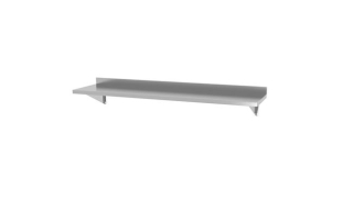 Stenová polička s 2 konzolami, HENDI, 1200x300x(H)250mm