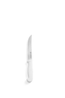Univerzálny nôž s guľatou ocieľkou, HENDI, dlhý , Biela, (L)230mm