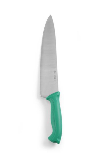 Nože HACCP zelenej farby – na zeleninu a ovocie, HENDI, Zelená, (L)385mm