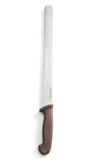 Nôž na kebab, stehno, šavarmu s guľatou ocieľkou, HENDI, Hnedá, (L)490mm
