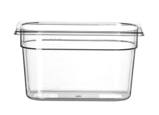 Nádoba GN 1/4, HENDI, Profi Line, GN 1/4, 5,5L, Priehľadná, 265x162x(H)200mm