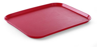 Polypropylénový podnos Fast Food – veľký, HENDI, Červená, 350x450x(H)20mm