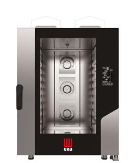 Konvektomat Millennial Black Mask Bakery, 10× 600×400 mm – elektronické ovládanie, plynová, Tecnoeka, 230 V/700 W, 18kW, 850 × 1035 × 1231 mm | MKF1064GBM