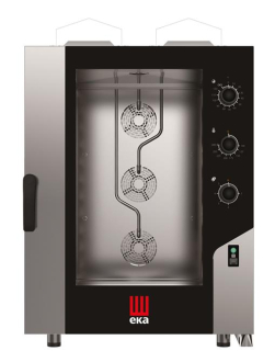 Konvektomat Millennial Smart Bakery, 10× 600×400 mm – elektronicko-mechanické ovládanie, plynová, Tecnoeka, 230 V/700 W, 18kW, 850 × 1041 × 1231 mm | MKF1064GS