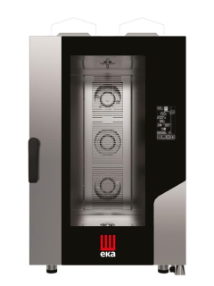 Konvektomat Millennial Black Mask Gastro, 11× GN 1/1 – elektronické ovládanie, plynová, Tecnoeka, 230 V/700 W, 17,5 kW, 730 × 849 × 1231 mm | MKF1111GBM