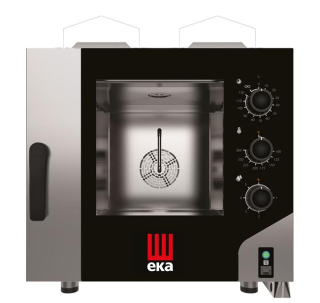 Konvektomat Millennial Smart Gastro, 5× GN 1/1 – elektronicko-mechanické ovládanie, plynová, Tecnoeka, 230 V/300 W, 9,3 kW, 730 × 855 × 801 mm | MKF511GS