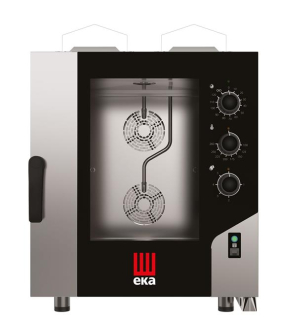 Konvektomat Millennial Smart Gastro, 7× GN 1/1 – elektronicko-mechanické ovládanie, plynová, Tecnoeka, 230 V/500 W, 13,5 kW, 730 × 855 × 951 mm | MKF711GS