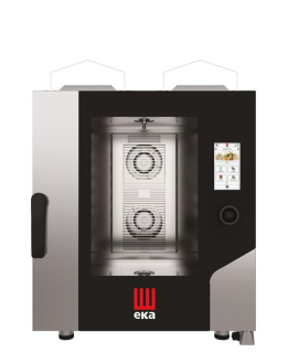Konvektomat Millennial Touch Screen Gastro s automatickým umývacím systémom, 7× GN 1/1 – elektronické ovládanie, plynová, Tecnoeka, 230 V/500 W, 13,5 kW, 730 × 850 × 950 mm | MKF711GTS