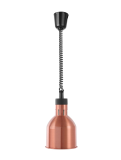 Lampa na ohrev jedál – závesná, valcová, HENDI, Medená, 230V/250W, ⌀175x(H)250mm