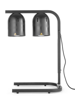Dvojlampový ohrievač jedál, HENDI, Čierna, 230V/250W, 453x360x(H)790mm