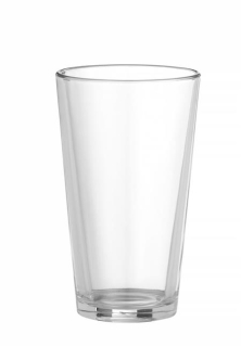 Pohár Boston shaker, BarUp, miešacia sklenená nádoba, 0,45L, ⌀x(H)mm