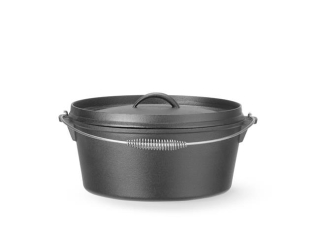 Liatinový hrniec, HENDI, 7,2L, Čierna, ⌀310x(H)155mm