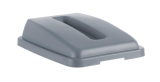 Veko s otvorom na 60 l obdĺžnikovú nádobu, HENDI, obdĺžnikový otvor, Svetlošedá, 660x470x(H)30mm