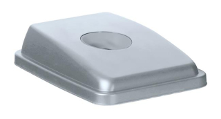 Veko s otvorom na 60 l obdĺžnikovú nádobu, HENDI, okrúhly otvor, 660x470x(H)30mm