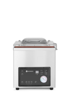 Vákuový baliaci stroj Profi Line - komorový, HENDI, Profi Line, Zváracia lišta 350 mm, 230V/750W, 450x555x(H)480mm