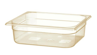 Nádoba GN 1/2 z grilamidu pre vysoké teploty, HENDI, GN 1/2, 6,1L, Priehľadná, 325x265x(H)100mm