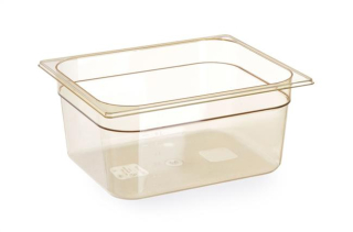 Nádoba GN 1/2 z grilamidu pre vysoké teploty, HENDI, GN 1/2, 4L, Priehľadná, 325x265x(H)65mm