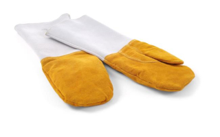 Kožené rukavice na grilovanie odolné voči teplu – 2 ks, HENDI, 2 ks, (L)460mm