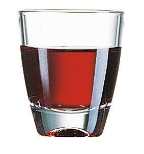 Pohárik GIN, Arcoroc, 0,05 l, Priehľadná, sada 24 ks, Ø48 × 57 mm | 65