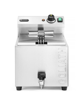 Fritéza XL s vypúšťacím kohútikom HENDI GOLIATH, HENDI, 10L, 400V/10200W, 300x585x(H)392mm