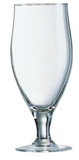 Pivný pohár Cervoise, Arcoroc, 0,38 l, Priehľadná, sada 6 ks, Ø77 × 179 mm | 7132