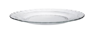Plytký tanier PICARDIE, Duralex, Priehľadná, Ø230 × 20 mm | 3023AF06C1111