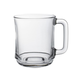 Pohár s rukoväťou LYS, Duralex, 0,31 l, Priehľadná, sada 6 ks, Ø100 × 100 mm | 4018AR06D1111