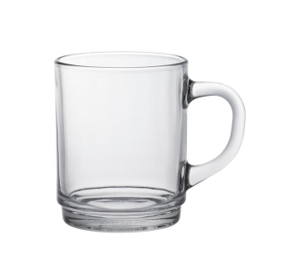 Pohár s rukoväťou VERSAILLES, Duralex, 0,26 l, Priehľadná, sada 6 ks, Ø72 × 89 mm | 4020AR06C1111
