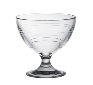 GIGOGNE pohár na zmrzlinu, Duralex, 0,25 l, Priehľadná, sada 6 ks, Ø100 × 100 mm | 5002AB06A1111