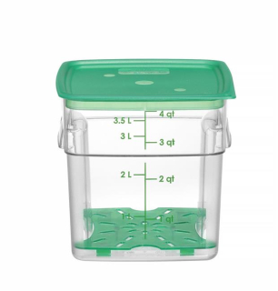 Nádoba na potraviny CamSquares Fresh Pro, Cambro, 3,8 l, Priehľadná, 191 × 191 × 183 mm | 4SFSPROCW135