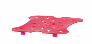 Vypúšťacia polička pre nádobu CamSquares Fresh Pro, Cambro, pre nádoby s objemom 5,7 l a 7,6 l, Červená, 187 × 181 × 16 mm | 6SFSFPDPP266