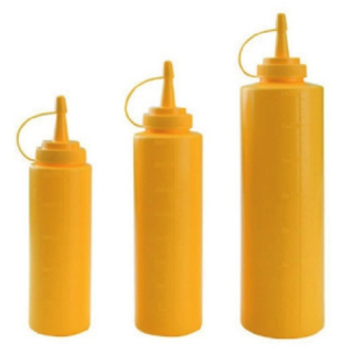 Dávkovač na omáčky žltý 250 ml