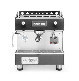Kávovar ROMEO, 1 pákový - automatický, čierny, HENDI, Kávovar VERONA ROMEO, 1-pákový, automatický, 230V/1800W, 375x530x(H)485mm