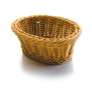 Košík na pečivo polypropylénový, oválny 24 × 17 cm