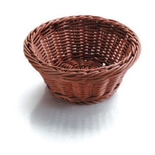 Košík na pečivo polypropylénový okrúhly 23 × 8 cm, tmavý